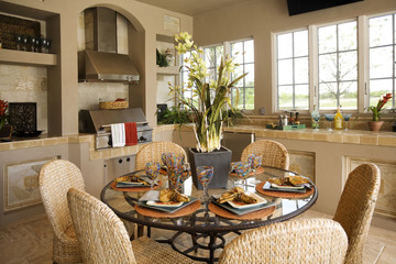 dining room with table and chairs