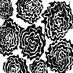 Brush pattern. Grunge background. Vector.