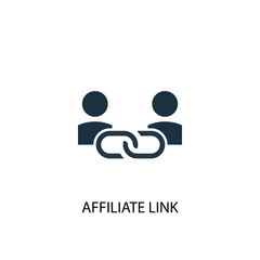 Fototapeta na wymiar Affiliate Link icon. Simple element illustration. Affiliate Link concept symbol design. Can be used for web and mobile.