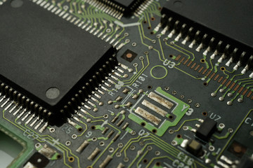 Printed Circuit Board with SMD & IC mounted part on board