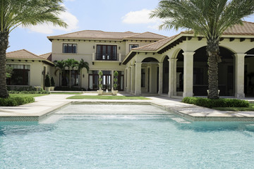 Fototapeta premium swimming pool in house