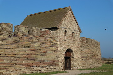 Fototapeta na wymiar Main gate of Iron Age fort Eketorp, Oland , Sweden