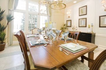 dining room with table and chairs