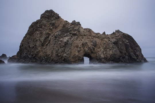 Keyhole Arch at Pfeiffer Beach in Big Sur