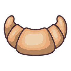 Isolated bread of bakery design