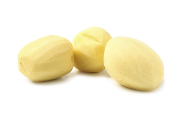 Peeled potato tubers
