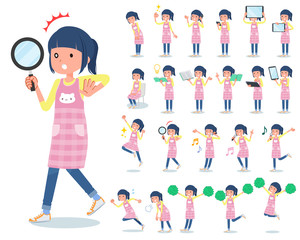 flat type Childminder women_Action