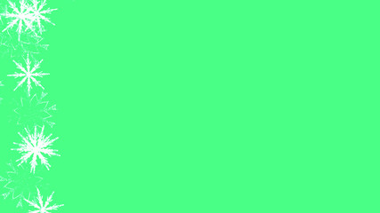 Obraz premium Abstract background with a variety of colorful snowflakes. Big and small.