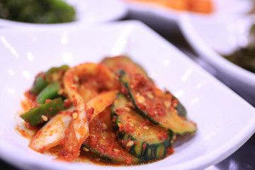 Kimchi salad,korean food traditional