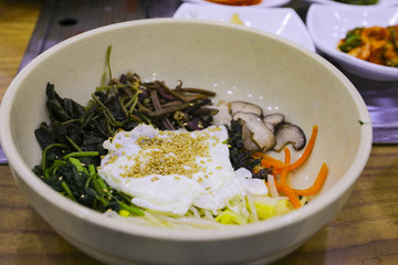 Korean food, Mixed Rice Bibimbab ,korean food traditional