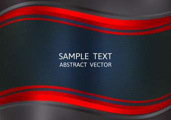 Fototapeta premium Red and Black color abstract vector background with copy space. Graphic design