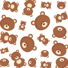 cute bears teddy pattern
