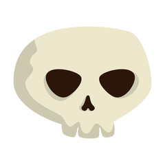 happy halloween skull icon