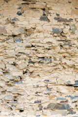Traditional stone and clay wall background