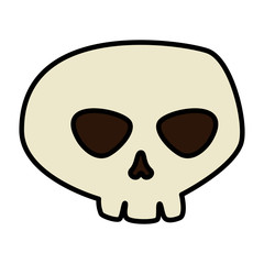 happy halloween skull icon