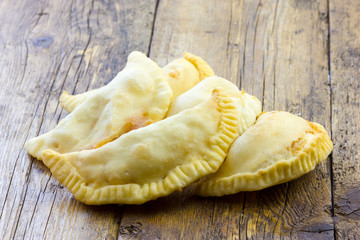 Puglia panzerotti stuffed with tomato and mozzarella