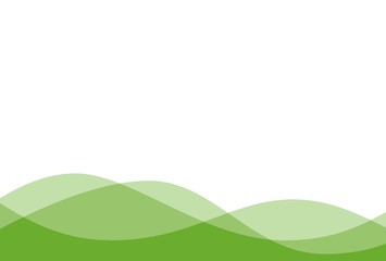 年賀状の背景（波、緑）