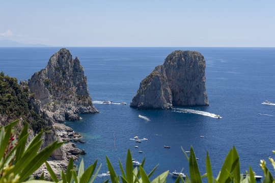 Capri Island faraglioni rocks