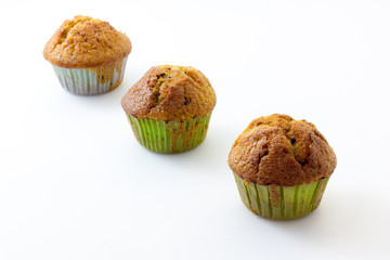 Muffin with white background