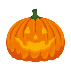 happy halloween pumpkin character