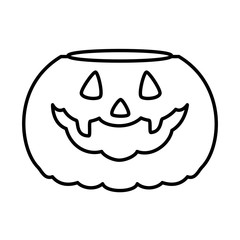 happy halloween pumpkin character