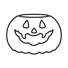 happy halloween pumpkin character