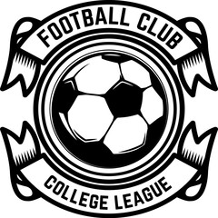 Soccer, football emblems. Design element for logo, label, emblem, sign. © liubov