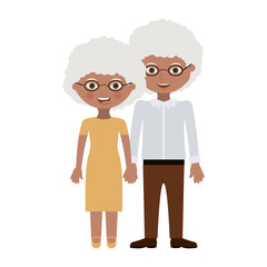 Couple of grandparents cartoon design