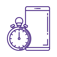 smartphone device with chronometer
