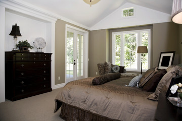 modern bedroom interior of living room