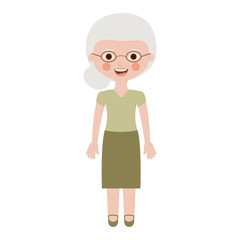 Isolated grandmother cartoon design