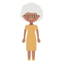 Isolated grandmother cartoon design