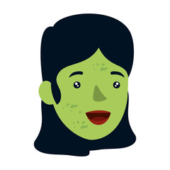 female sombie halloween costume character