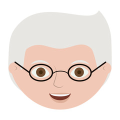 Isolated grandfather cartoon design