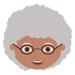 Isolated grandmother cartoon design