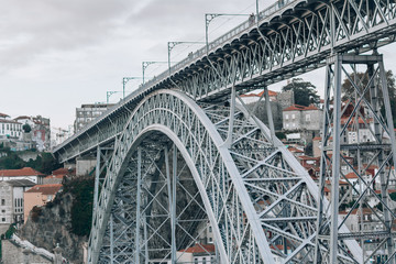 Fototapeta na wymiar Porto Dom Luís I Bridge
