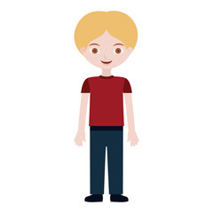 Isolated boy cartoon design