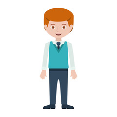 Isolated boy cartoon design