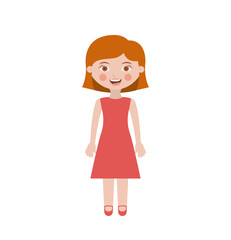 Isolated girl cartoon design