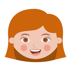 Isolated girl cartoon design
