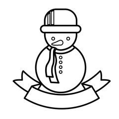 Snowman of Christmas season design