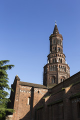 Fototapeta premium View of Chiaravalle abbey, south of Milan