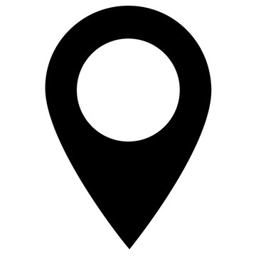 map point icon on white background. pin sign for your web site design, logo, app, UI. flat style. Destination symbol. location black icon.