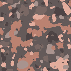 Camouflage seamless pattern for your design. Desert color camouflage, fabric. Grunge background. Vector Texture