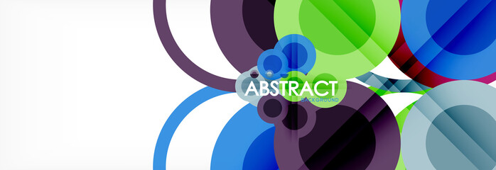 Circle composition abstract background