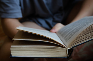 Man reading a book