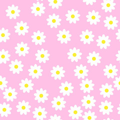  Daisies on a pink background.