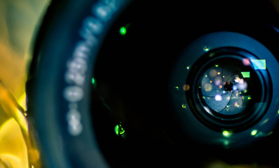 camera lense with led light
