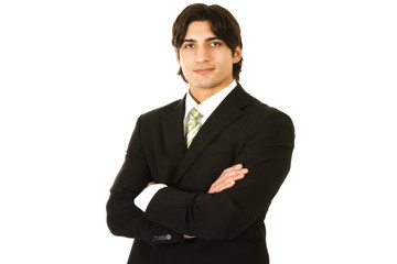 portrait of a businessman isolated on white