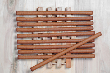 Tasty rye bread sticks